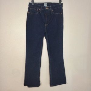 J. Crew Billie Demi-boot Crop Dark Rinse Denim
